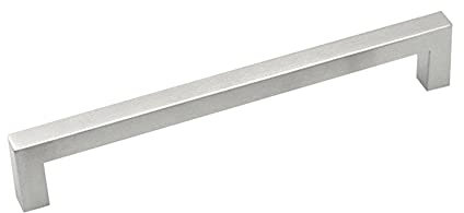 BOZONLI Silver Stainless Steel Cupboard Handle, Kitchen Door Handles Cabinet Drawer Knobs and Pulls, 224mm, 2 Pack