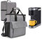 VOSDANS Travel Coffee Maker Carry Bag With Cover, Gray, For Keurig K-Mini/K-Mini Plus Coffee Maker, Pods & Accessories