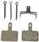 SHIMANO Spares B03S Scheibenbremsbeläge und Feder, Stahlrückseite, Harz, Einheitsgröße, Schwarz