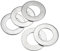 sourcing map Rondella piatta in acciaio al carbonio, 70 mm x 40 mm x 3 mm, 5 pezzi