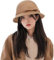 Filzhut Damen Wintermütze Warm Fischerhut Schleife Winterhut Weich Wollmütze Wollfilz Fedorahüte Elegant Damenhut Einfarbig Schirmmütze Filz Topfhut Wandern Glockehut Winter Filzmütze Outdoor
