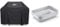 Weber 7183 Custodia Premium per serie Spirit/Spirit II 300 e serie Spirit 200, nera & 6415 Small 7-1/2-Inch-by-5-inch Aluminum Drip Pans, Set of 10