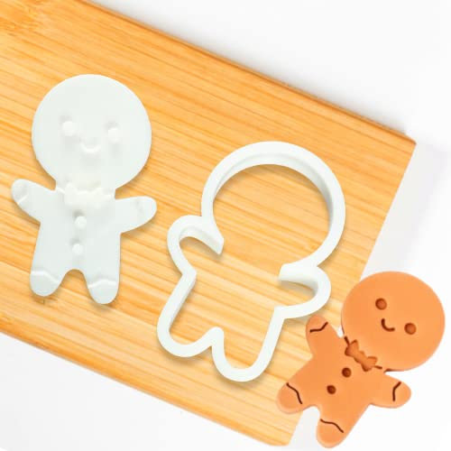 Cortador de galletas de jengibre para hombre, moldes de plástico para fondant, bonitos cortadores de galletas con forma de hombre de jengibre, herramienta para hornear