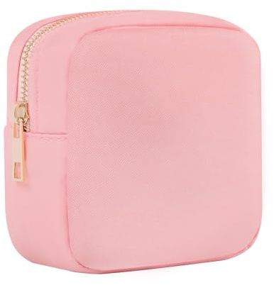 YogoRun Preppy Make-up Tasche Reise Frauen Kosmetiktasche Nylon, Pink, M, modisch