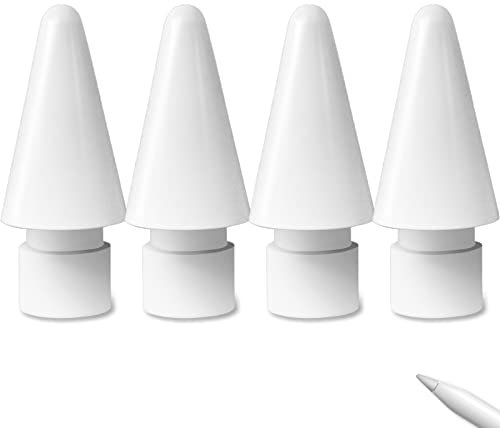 Newaner Pointes de Rechange Compatible avec Apple Pencil 2e Génération Apple Pencil 1re Génération Pointes pour Apple Pencil - Lot de 4 Mines de l’Apple Pencil 1 Gen & 2 Gen Apple Pencil Tip