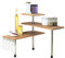 MySmartBuy.com Kitchen or Bathroom Corner Etagere – 43 x 39 x 18cm Freestanding 3 Tier Bamboo Wooden Shelving Unit – Rustic Modern Stylish Space Saving Storage Solution