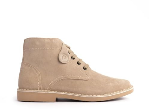 Popps RANGER Mens Smart Casual 100% Real Suede Leather Lace Up Ankle Desert Boots