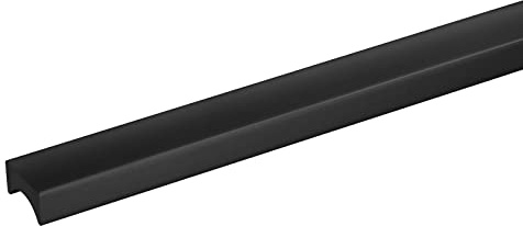 SOTECH Möbelgriff GÖTEBORG BA 256 mm Schwarz eloxiert Aluminium Griffleiste Griffprofil