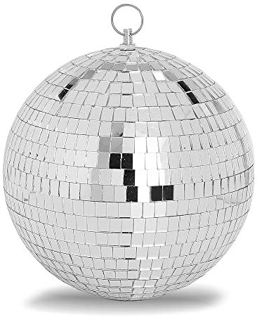 Spiegel Disco Ball 20cm Christbaumkugeln Spiegelkugel für Lichteffekte,Hängendes Disco-Licht,Leichte Spiegeldekoration für Decke,Party Deko,Mottoparty