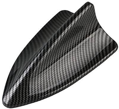 Auto Haifisch Flossen Antenne,Asudaro Auto Antenne Haifischflosse Abdeckung Auto Carbon Shark Antenne Universal Auto Haifischflosse Antenn Dummy Antenne Für Auto,LKW,SUV,Van,Dekoration Schwarz A