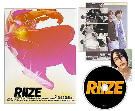 RIIZE - 1st Single Album [Get A Guitar] (RISE Ver.) CD-R + Photoprint + Photocard + Photo Book + Folded Poster + 4 Extra Photocards