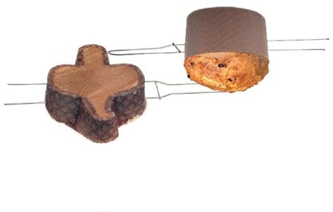 CUSTOM PRINT SHOPPING 3 Nadeln für Panettone oder Colomba, aus Stahl, 50 cm, ideal für die Kühlphase – (3 Pins)