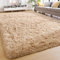 Sour Lemon Hochflor Teppich Beige Teppich Wohnzimmer 140x200 Waschbar Anti-Rutsch Extra Große Teppiche Schlafzimmer Flauschige Moderne Teppiche Matte Teppichen für Schlafzimmer Kinderzimmer