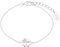 s.Oliver Armband 925 Sterling Silber Mädchen Kinder Armschmuck, mit Zirkonia synth., 14+2 cm, Silber, Kleeblatt, Kommt in Schmuck Geschenk Box, 2037848