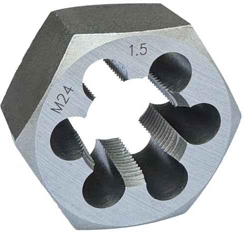 Yamesh M24 x 1,5 Sechskant-Schneideisen zum Umfädeln von Gewindeschneidern, Karton, Stahl, für Rechtshänder
