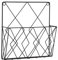 iFutniew Scaffale da appendere alla parete, per libreria, porta, riviste, libri, mensole, cartelle da parete, in filo metallico, facile da installare, facile da usare