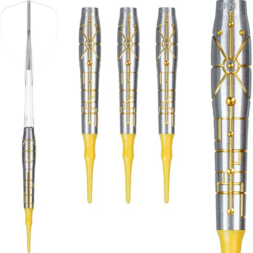 Caliburn Starships Darts | Soft Tip | 95% | Tungsten Falcon | Professionelle Darts mit Flights und Stielen | 20g