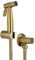 Muslimische Dusch-Hand-Bidet-Sprüh-Set, gebürsteter goldfarbener Edelstahl, Duscharmatur für WC-Reinigung