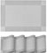 Artoid Mode Silber Grau PVC Platzsets 4er Set, 30x45cm Tischsets Waschbar Schmutzabweisend Hitzebeständig Platzdeckchen Zuhause Küche Deko