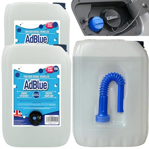 STORM TRADING GROUP AdBlue 5L & 10L Makes & Models Complete With Easy To Pour Spout Preventing Spills (1, 5 Litres)