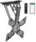 Maclean Soporte de Techo para TV para 23-55'' Motorizado Electrico | Inclinable de 0° a -75° | Mando a Distancia Función de Memoria | Control de la App Tuya | MAX. VESA 400x400 | Carga MAX. 30 kg