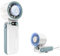 Handheld Fan with Ice Cooler,6000mAh Rechargeable Battery Powered Portable Fans,1-199 Speed,LED Display,90° folding Mini Powerful Cold Air Cooling Personal Hand Held Fan for Travel/Outdoor/Work,White