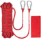 Corde Multifonction, 10mm 20M Corde Tressée en Nylon Haute Résistance avec Deux Structures en Acier, Convient pour, Remorquage de Bateau et de Voiture, Camping, Pêche ﻿