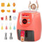 Freidora de Aire de Juguete con Accesorios de 15 Piezas Cookies Maker Toy with Music & Lights Color Cambio de Comidas Cocina para más de 3 años Estilo de Cocina para niños 2