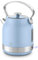 Swan SK14631BLU Retro Traditional Kettle, Rapid Boil, Removable Limescale Filter, Easy Pour, 360 Degree Base, Water Indicator Window and Boil Dry Protection 1.7L, 3KW, Blue