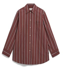 ARMEDANGELS Damen Bluse aus Bio-Baumwolle HALIAA Striped Loose Fit