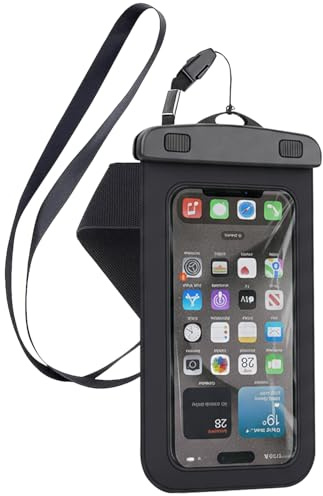 Waterproof Phone Case, 6.7-inch Waterproof Phone Pouch Dry Sealed Bag for iPhone 17 16 15 14 13 12 11 Pro Max XR Samsung S24 S23 S22 S21 Huawei P60 for Beach Swimming Fishing Hiking Surfing 1 Pack