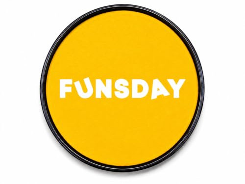 FUNSDAY Pintura facial y corporal amarilla 18,8g