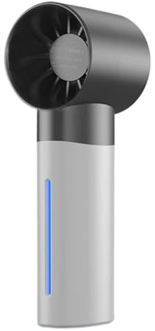 Elektrischer Ventilator, tragbar, kühlend, mit digitaler Anzeige und 5 Geschwindigkeitsstufen, für Wandern, Camping, für Frauen, Männer, Jugendliche, Erwachsene