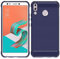 ebestStar - Coque pour ASUS Zenfone Max M1 ZB555KL, Etui Protection Motif Carbone, Antichoc Souple TPU, Bleu Foncé
