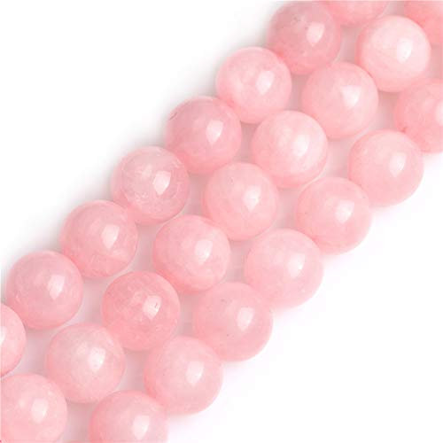 Gem-Inside Natürliche 16 mm Rosenquarz Runde Edelsteine Halbedelstein Lose Perlen für Schmuckherstellung 38,1 cm
