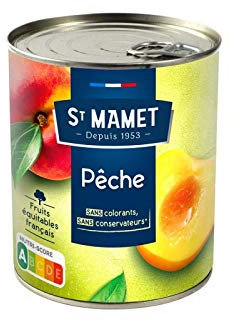 ST MAMET - Pêches Au Sirop 475G - Lot De 4 - Vendu Par Lot