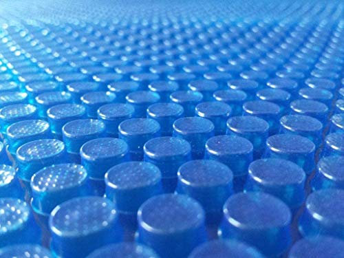 well2wellness Schwimmbad-Solarfolie 400my - Fertig Konfektioniert und Montiert Für Rechteckbecken 8,00 x 4,00 m - UV-Stabilisierte Solarfolie - Reguliert Die Temperatur des Pools - Farbe Blau