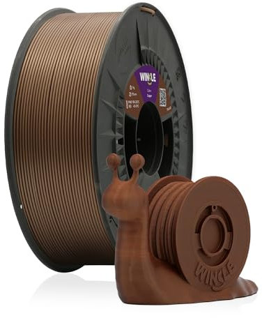 WINKLE PLA HD Filament 2.85mm Kupfer, 1kg Spule, 3D Drucker Filament Kompatibel mit FDM Druckern, 3D-Druckmaterialien, Maßgenauigkeit +/- 0.05mm, Bioabbaubar Leicht zu Bedrucken