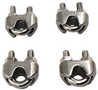 M12 pack of 4 Stainless steel Cable Clamp wire rope clip different sizes available