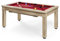 Bison Billardtisch Dolce Vita Shabby Chic | 5ft o. 6.5ft | Umfunktionierbar zum Esstisch | 18 mm Spielfeld aus Präzisionsverbundstoff, High-Speed Billardtuch | 132 – 150 kg