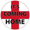 The Lean Warehouse It's Coming Home - England Support Football Sticker - 2 Pack - England Car Window Bumper Sticker - 10 x 10cm - Self-Adhesive