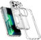 ORETECH Compatible with iPhone 13 Pro Case, [2 x 9H Tempered Glass Screen Protector & Camera Lens Protector] [Anti-Scratch] [Anti-Fingerprint] Ultra Thin Soft TPU Bumper Hard PC Hybrid Cover - Clear