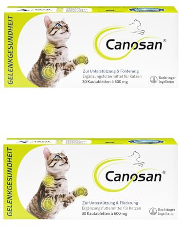CANOSAN Kautabletten für Katzen mit Grünlippmuschel-Extrakt Gonex 2x30 STK.