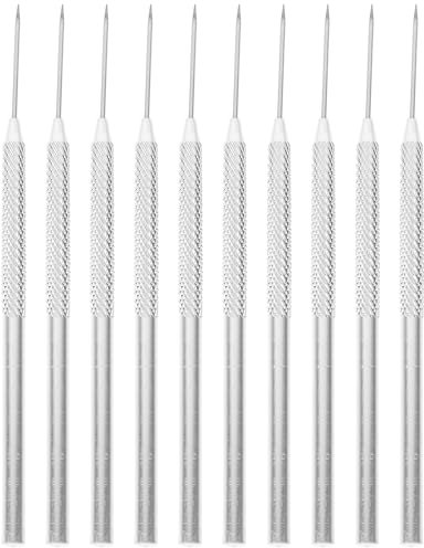 10 Pcs Clay Needle Tools, Stainless Steel Ceramic Detail Tools, Clay Modeling Sculpture Pro Needle for Polymer Clay Pottery Sculpting Tool