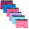 ANTONIO ROSSI (Confezione Da 3/6) Boxer Aderenti Da Uomo, Rosa, Viola, Blu (6 Pezzi), M