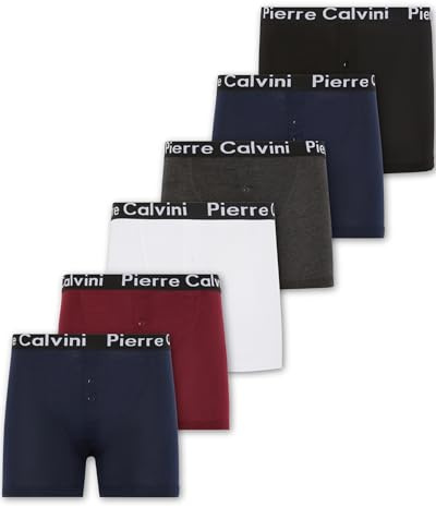 Pierre Calvini Button Fly Homme Caleçon boxeur