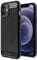 GAPlus iPhone 12/ iPhone 12 Pro Case - Ultra Slim Carbon Fibre Shockproof Bumper Case Cover For iPhone 12 Black
