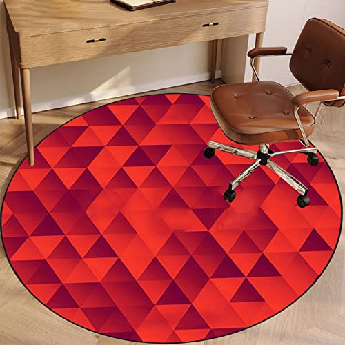 EYZO Bodenschutzmatte für Hartböden, Bürostuhl Unterlage 80 cm, Gaming Bürostuhl Teppich Stuhlunterlage, Schreibtischstuhl Unterlage, Chairmat rutschfeste Runde Schutzmatte Bürostuhl