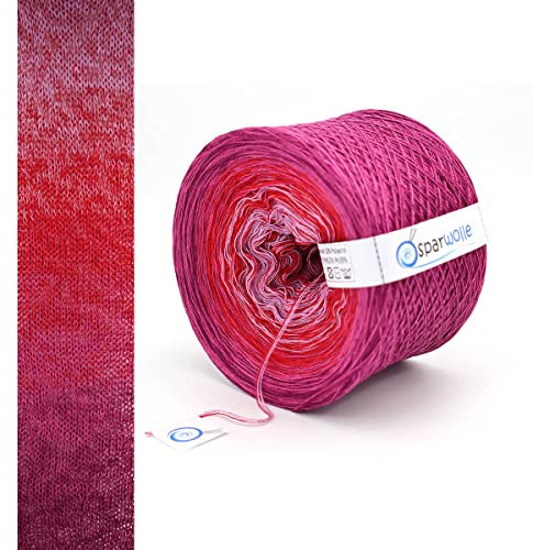 BOBBEL Sondereditionen, Farbverlaufsgarn 267g 4-fädig 1000m zum Stricken und Häkeln, Garn, Wolle, Yarn for knitting and crocheting (I LOVE YOU - 188)