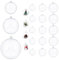 Homewit DIY Kugeln 15 Stück Weihnachtskugeln zum Befüllen Christbaumkugeln 20m Perlenfaden Weihnachtskugeln Transparent Plastik für Saisonal Deko Kleines Dessert Bemahlung Party Hochzeit Ø6/8/10 cm